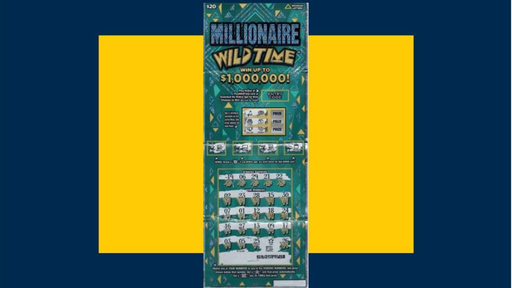 Millionaire Wild Time Instant Game winning ticket