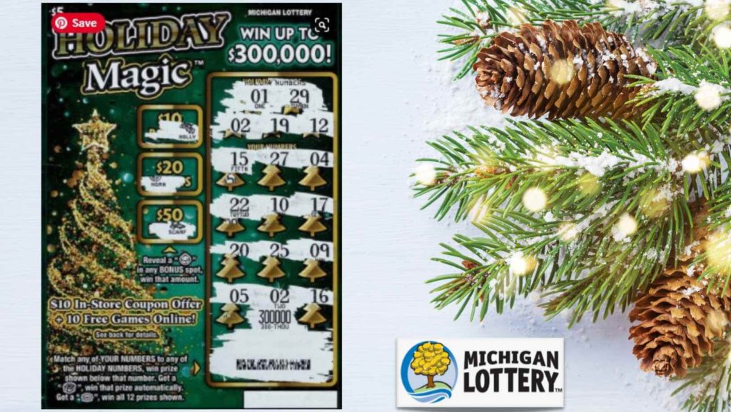 Holiday Magic Instant Game from the Michigan Lottery